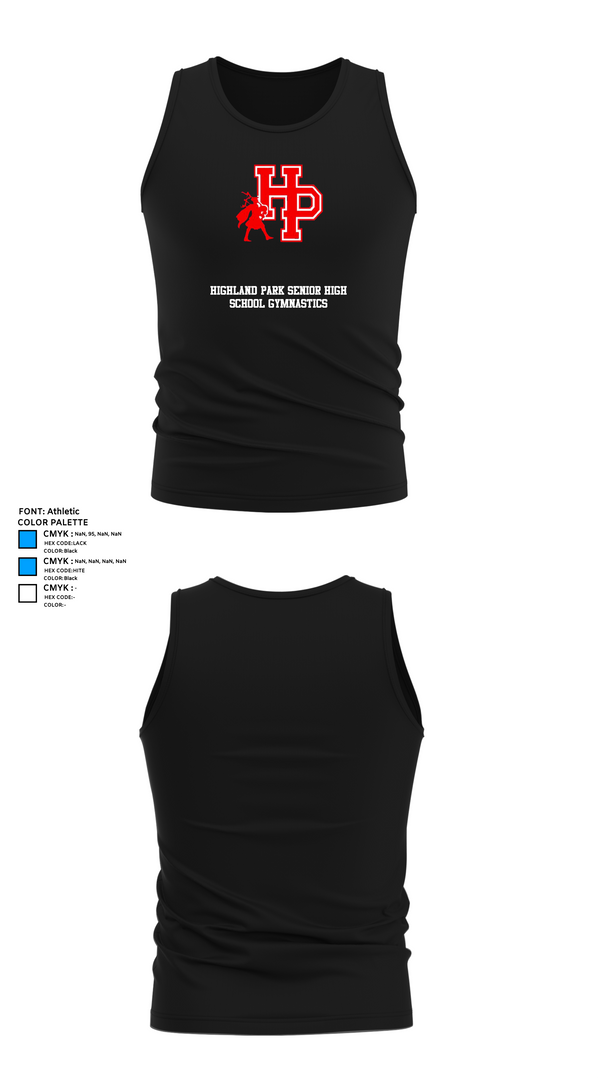 Tank Top, Highland Park Senior High School Gymnastics, Spirit Store, Teamtime, Team time, sublimation, custom sports apparel, team uniforms, spirit wear, spiritwear, sports uniforms, custom shirts, team store, custom team store, fundraiser sports, apparel fundraiser
