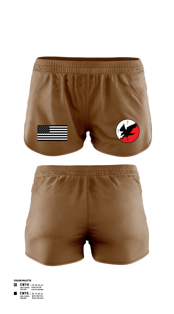 Womens Shorts, Savage Platoon, 2-7 CAV1/7 CAV, Blackhawk Troop, Gold Platoon, Army, Teamtime, Team time, sublimation, custom sports apparel, team uniforms, spirit wear, spiritwear, sports uniforms, custom shirts, team store, custom team store, fundraiser sports, apparel fundraiser