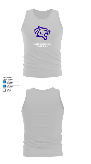 Tank Top, Elgin High School Volleyball, Women's Volleyball, Teamtime, Team time, sublimation, custom sports apparel, team uniforms, spirit wear, spiritwear, sports uniforms, custom shirts, team store, custom team store, fundraiser sports, apparel fundraiser