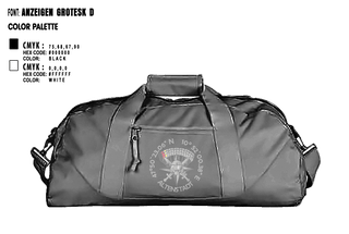 Duffle Bag, XI. Inspektion, Army, Teamtime, Team time, sublimation, custom sports apparel, team uniforms, spirit wear, spiritwear, sports uniforms, custom shirts, team store, custom team store, fundraiser sports, apparel fundraiser