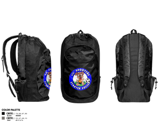 Gear Bag, Lil' Shooters Starter Soccer, Men's Soccer, Teamtime, Team time, sublimation, custom sports apparel, team uniforms, spirit wear, spiritwear, sports uniforms, custom shirts, team store, custom team store, fundraiser sports, apparel fundraiser