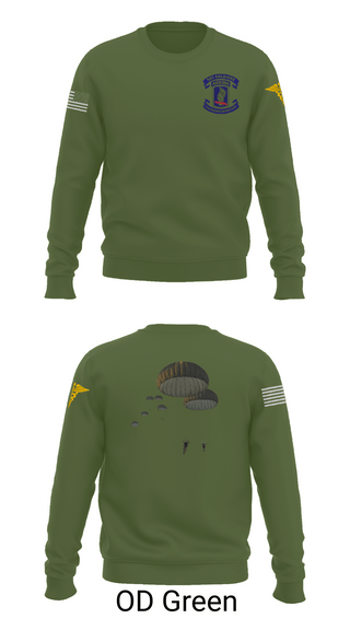 Crew Neck Sweatshirt, 173rd Airborne Division, Army, Teamtime, Team time, sublimation, custom sports apparel, team uniforms, spirit wear, spiritwear, sports uniforms, custom shirts, team store, custom team store, fundraiser sports, apparel fundraiser