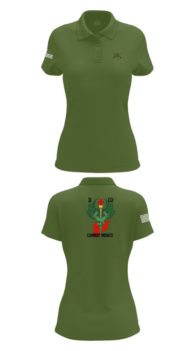 D-co 1-114th 40001496 Women's Short Sleeve Performance Polo  - 55