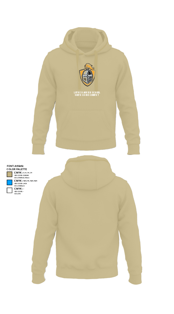 Hoodie, Lutheran High School South Cross Country, Cross Country, Teamtime, Team time, sublimation, custom sports apparel, team uniforms, spirit wear, spiritwear, sports uniforms, custom shirts, team store, custom team store, fundraiser sports, apparel fundraiser