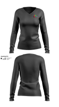 JUFRANOIDEALTAXSOLUTION 28814401 Women's Long Sleeve V-neck Shirt - 1
