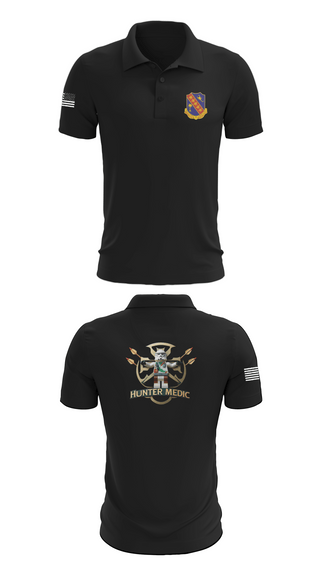 Short Sleeve Performance Polo, 1-148th HHB Medics, , Teamtime, Team time, sublimation, custom sports apparel, team uniforms, spirit wear, spiritwear, sports uniforms, custom shirts, team store, custom team store, fundraiser sports, apparel fundraiser