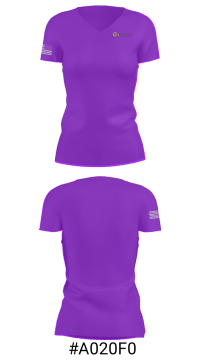 Robinson Middle School Track 2312219 Women's Short Sleeve V-neck Shirt - 21