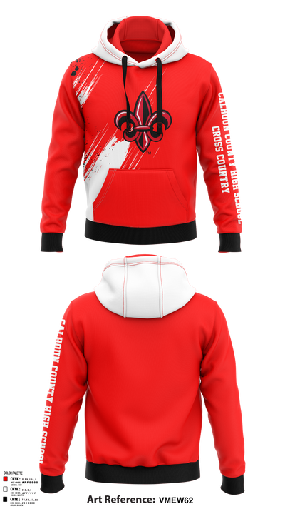 Calhoun County High School Cross Country 14080090 Hoodie - 105