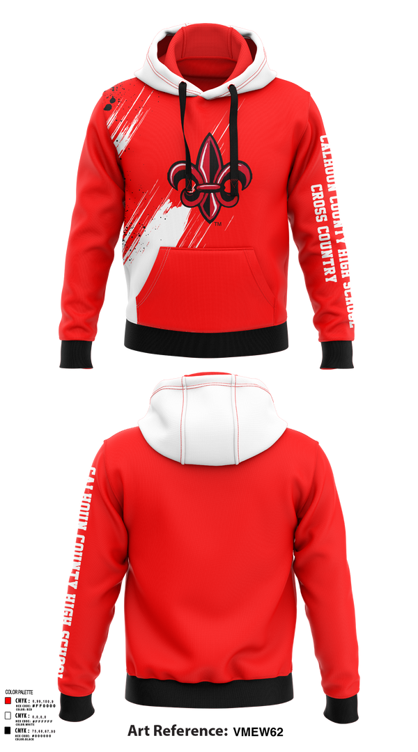 Hoodie, Calhoun County High School Cross Country, Cross Country, Teamtime, Team time, sublimation, custom sports apparel, team uniforms, spirit wear, spiritwear, sports uniforms, custom shirts, team store, custom team store, fundraiser sports, apparel fundraiser