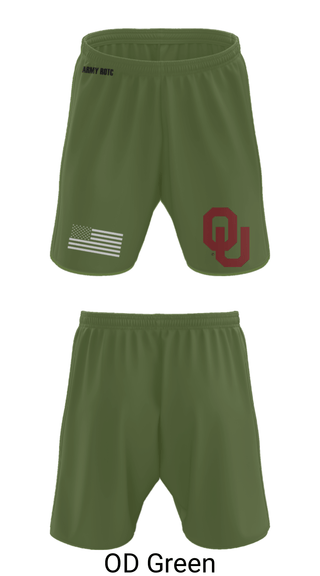 Athletic Shorts With Pockets, OU Army ROTC, Army, Teamtime, Team time, sublimation, custom sports apparel, team uniforms, spirit wear, spiritwear, sports uniforms, custom shirts, team store, custom team store, fundraiser sports, apparel fundraiser