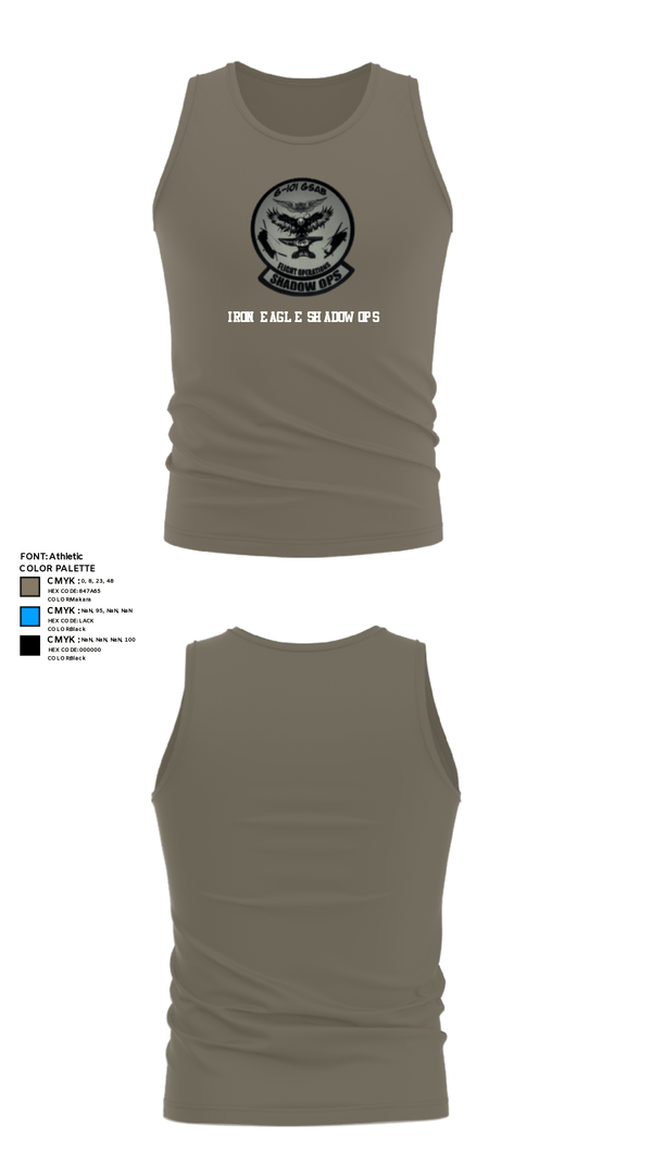 Tank Top, Iron Eagle Shadow Ops, Army, Teamtime, Team time, sublimation, custom sports apparel, team uniforms, spirit wear, spiritwear, sports uniforms, custom shirts, team store, custom team store, fundraiser sports, apparel fundraiser