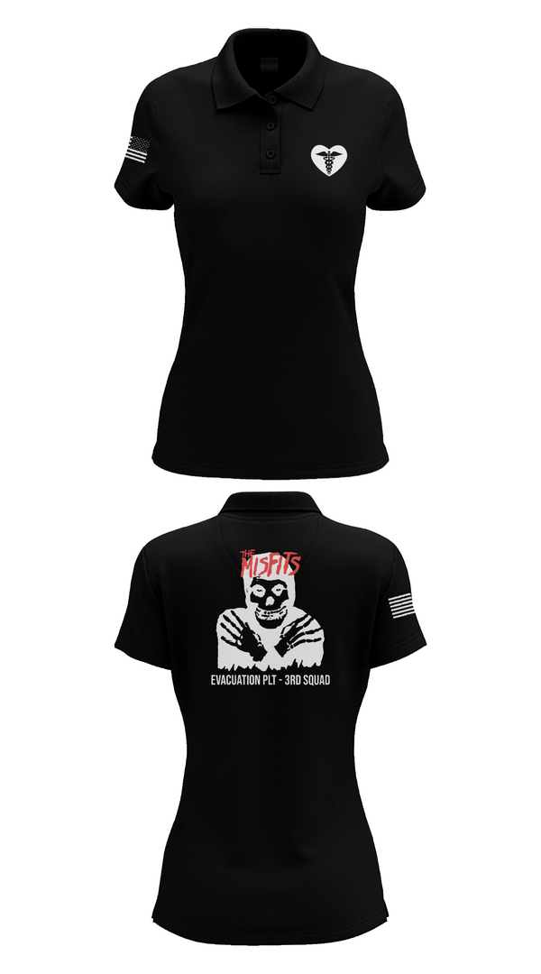 Womens Short Sleeve Performance Polo, 3rd squad, Army, Teamtime, Team time, sublimation, custom sports apparel, team uniforms, spirit wear, spiritwear, sports uniforms, custom shirts, team store, custom team store, fundraiser sports, apparel fundraiser