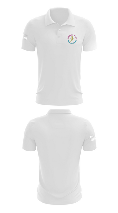 Acreage Girls Flag Football 93522581 Short Sleeve Performance Polo - 9