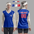 Ravenna High School Volleyball 59836361 Women's Long Sleeve V-neck Shirt - 2