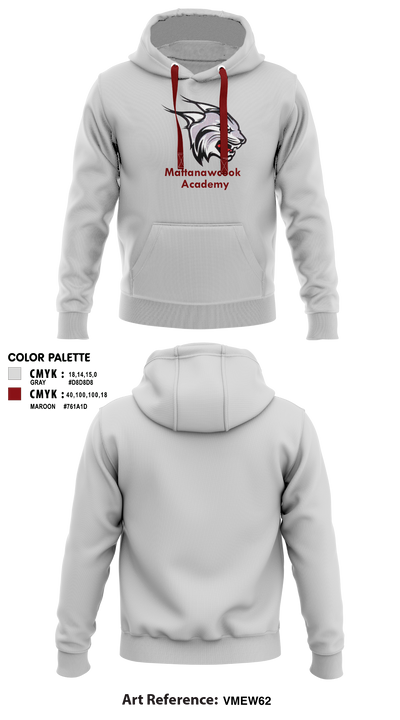 Mattanawcook Academy Wrestling 86288289 Hoodie - 1