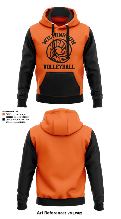 Wilmington High School Volleyball 28183108 Hoodie - 1