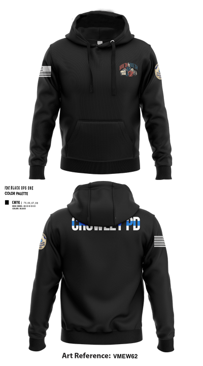 Crowley Police Department 8097883 Hoodie - 289