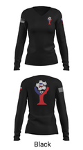 Domenican Republic 19277921 Women's Long Sleeve V-neck Shirt - 19