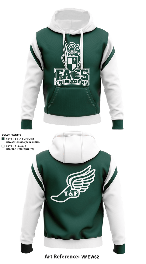 Hoodie, FACS Crusaders, Track & Field, Teamtime, Team time, sublimation, custom sports apparel, team uniforms, spirit wear, spiritwear, sports uniforms, custom shirts, team store, custom team store, fundraiser sports, apparel fundraiser
