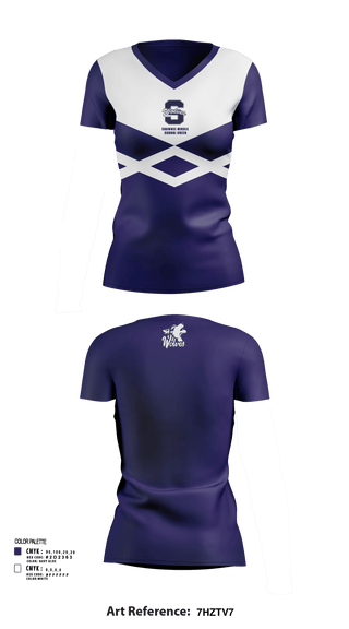 Womens Short Sleeve Vneck Shirt, Shawnee Middle School Cheer, Cheer, Teamtime, Team time, sublimation, custom sports apparel, team uniforms, spirit wear, spiritwear, sports uniforms, custom shirts, team store, custom team store, fundraiser sports, apparel fundraiser