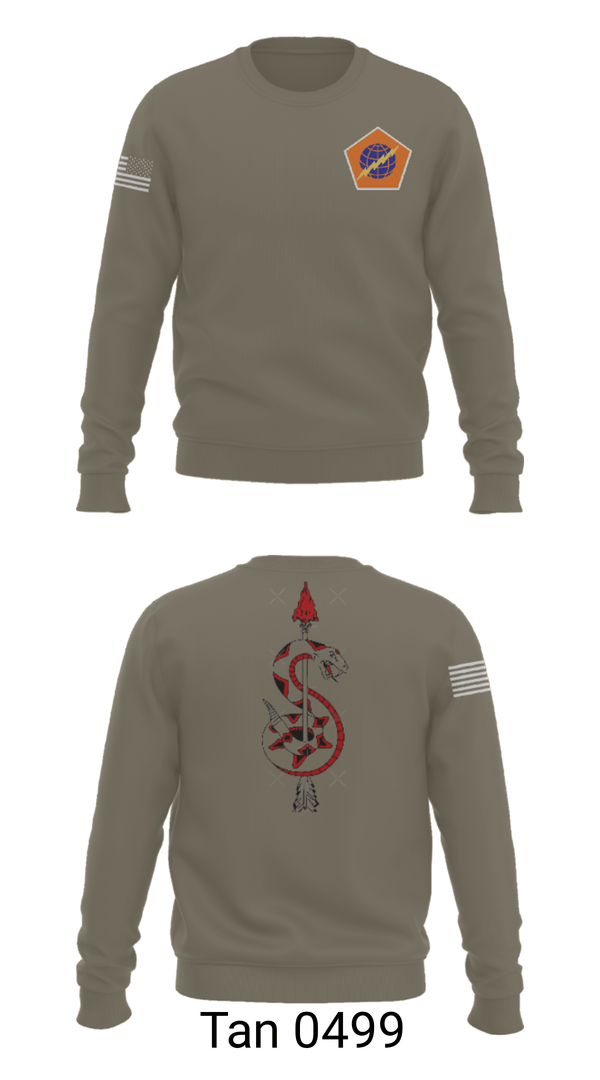 Crew Neck Sweatshirt, 98th Expeditionary Signal Battalion, Army, Teamtime, Team time, sublimation, custom sports apparel, team uniforms, spirit wear, spiritwear, sports uniforms, custom shirts, team store, custom team store, fundraiser sports, apparel fundraiser