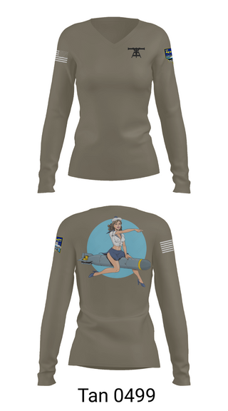 Womens Long Sleeve Vneck Shirt, 733, Navy, Teamtime, Team time, sublimation, custom sports apparel, team uniforms, spirit wear, spiritwear, sports uniforms, custom shirts, team store, custom team store, fundraiser sports, apparel fundraiser