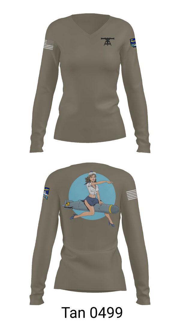 Womens Long Sleeve Vneck Shirt, 733, Navy, Teamtime, Team time, sublimation, custom sports apparel, team uniforms, spirit wear, spiritwear, sports uniforms, custom shirts, team store, custom team store, fundraiser sports, apparel fundraiser