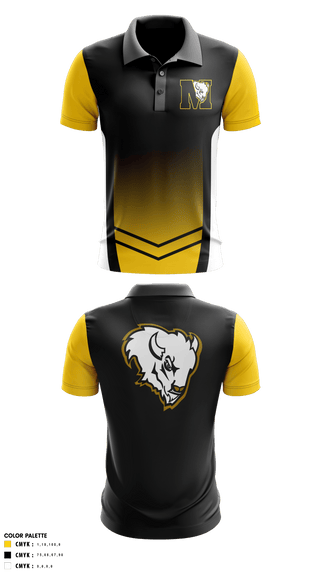 Short Sleeve Performance Polo, McAlester Middle School Volleyball, Women's Volleyball, Teamtime, Team time, sublimation, custom sports apparel, team uniforms, spirit wear, spiritwear, sports uniforms, custom shirts, team store, custom team store, fundraiser sports, apparel fundraiser
