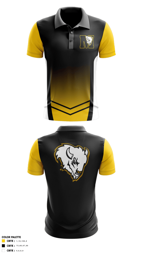 Short Sleeve Performance Polo, McAlester Middle School Volleyball, Women's Volleyball, Teamtime, Team time, sublimation, custom sports apparel, team uniforms, spirit wear, spiritwear, sports uniforms, custom shirts, team store, custom team store, fundraiser sports, apparel fundraiser
