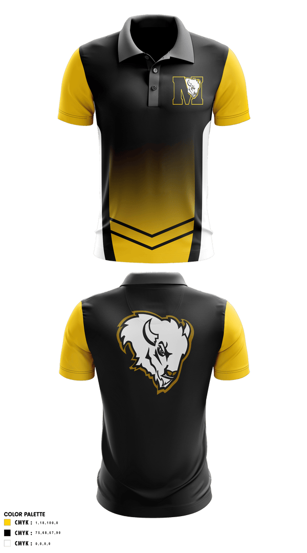 Short Sleeve Performance Polo, McAlester Middle School Volleyball, Women's Volleyball, Teamtime, Team time, sublimation, custom sports apparel, team uniforms, spirit wear, spiritwear, sports uniforms, custom shirts, team store, custom team store, fundraiser sports, apparel fundraiser