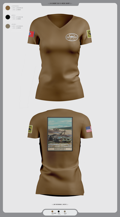 278th ACR 39294144 Women's Short Sleeve V-neck Shirt - 1
