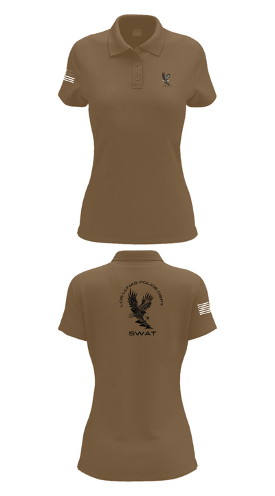 LOS LUNAS POLICE DEPT. SWAT 5938018 Women's Short Sleeve Performance Polo  - 14
