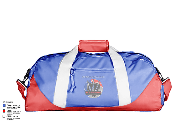 Duffle Bag, Lady Warriors, Women's Volleyball, Teamtime, Team time, sublimation, custom sports apparel, team uniforms, spirit wear, spiritwear, sports uniforms, custom shirts, team store, custom team store, fundraiser sports, apparel fundraiser