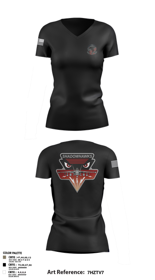 Womens Short Sleeve Vneck Shirt, VAQ-141, Navy, Teamtime, Team time, sublimation, custom sports apparel, team uniforms, spirit wear, spiritwear, sports uniforms, custom shirts, team store, custom team store, fundraiser sports, apparel fundraiser