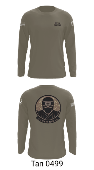 Long Sleeve Performance Shirt, 35th COMMS, Air Force, Teamtime, Team time, sublimation, custom sports apparel, team uniforms, spirit wear, spiritwear, sports uniforms, custom shirts, team store, custom team store, fundraiser sports, apparel fundraiser