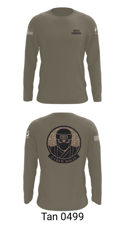 35th COMMS 55833668 Long Sleeve Performance Shirt - 66
