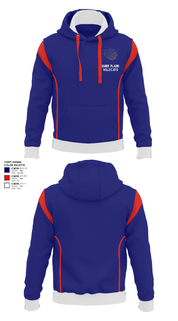 Hoodie, Sandy Plains Wild Cats, Baseball, Teamtime, Team time, sublimation, custom sports apparel, team uniforms, spirit wear, spiritwear, sports uniforms, custom shirts, team store, custom team store, fundraiser sports, apparel fundraiser