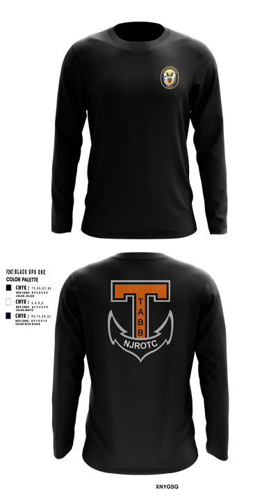 Tabb NJROTC 42524039 Long Sleeve Performance Shirt - 18