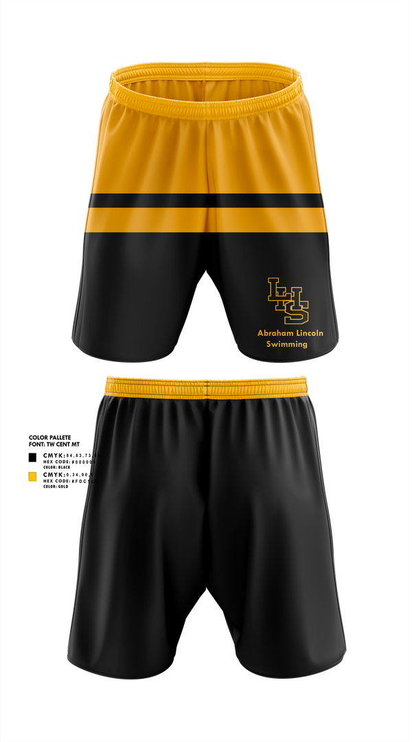 Athletic Shorts With Pockets, Abraham Lincoln High School Swimming, Swimming, Teamtime, Team time, sublimation, custom sports apparel, team uniforms, spirit wear, spiritwear, sports uniforms, custom shirts, team store, custom team store, fundraiser sports, apparel fundraiser