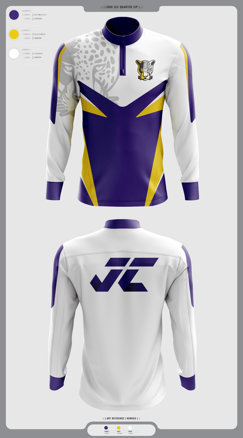 Quarter Zip Jacket, Jacksonville College Cross Country, Cross Country, Teamtime, Team time, sublimation, custom sports apparel, team uniforms, spirit wear, spiritwear, sports uniforms, custom shirts, team store, custom team store, fundraiser sports, apparel fundraiser