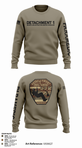 Crew Neck Sweatshirt, Detachment 1, Air Force, Teamtime, Team time, sublimation, custom sports apparel, team uniforms, spirit wear, spiritwear, sports uniforms, custom shirts, team store, custom team store, fundraiser sports, apparel fundraiser