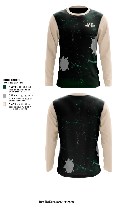 Lady Vikings 67716053 Long Sleeve Performance Shirt 1