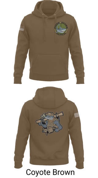Hoodie, Wilmington Tiger Shark, Army, Teamtime, Team time, sublimation, custom sports apparel, team uniforms, spirit wear, spiritwear, sports uniforms, custom shirts, team store, custom team store, fundraiser sports, apparel fundraiser