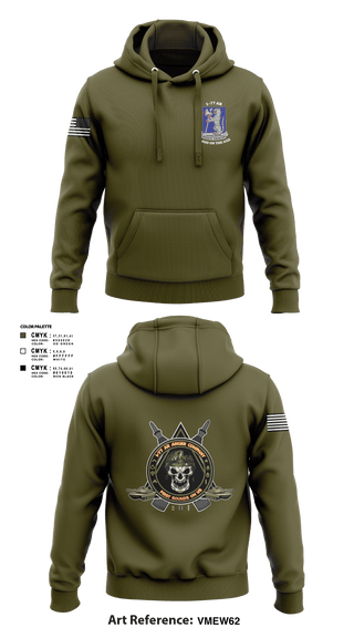 Hoodie, 1-77 AR A Co., Army, Teamtime, Team time, sublimation, custom sports apparel, team uniforms, spirit wear, spiritwear, sports uniforms, custom shirts, team store, custom team store, fundraiser sports, apparel fundraiser