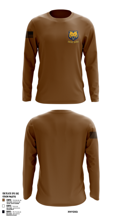 UNC BEARS 8989709 Long Sleeve Performance Shirt 123