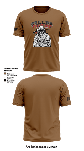 Short Sleeve Performance Shirt, 3/2CR Killer Troop, Army, Teamtime, Team time, sublimation, custom sports apparel, team uniforms, spirit wear, spiritwear, sports uniforms, custom shirts, team store, custom team store, fundraiser sports, apparel fundraiser