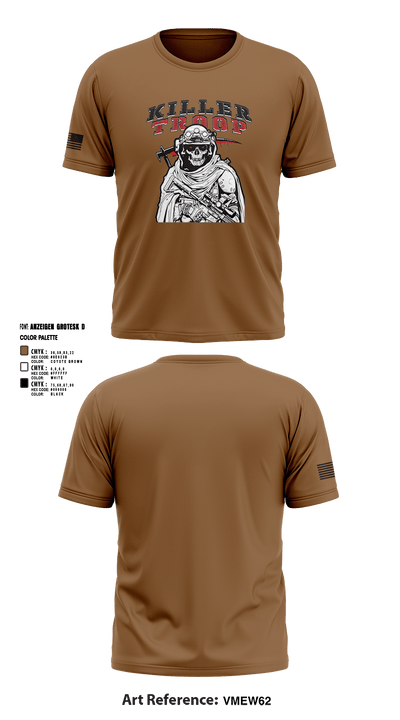 3/2CR Killer Troop 6220684 Short Sleeve Performance Shirt - 2