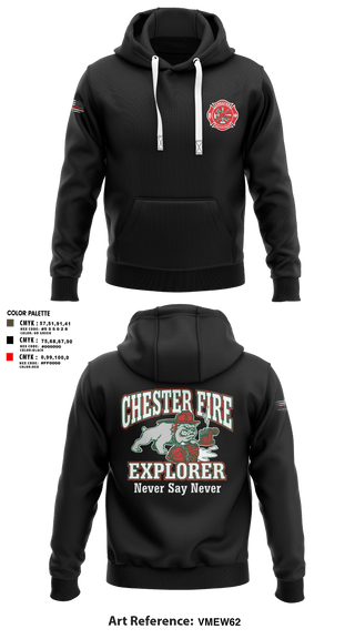 Hoodie, Chester fire explorers, Fire Department, Teamtime, Team time, sublimation, custom sports apparel, team uniforms, spirit wear, spiritwear, sports uniforms, custom shirts, team store, custom team store, fundraiser sports, apparel fundraiser