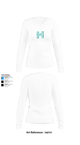Womens Long Sleeve Vneck Shirt, Haiku, , Teamtime, Team time, sublimation, custom sports apparel, team uniforms, spirit wear, spiritwear, sports uniforms, custom shirts, team store, custom team store, fundraiser sports, apparel fundraiser