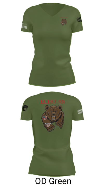 ECHO-88 83597069 Women's Short Sleeve V-neck Shirt - 48